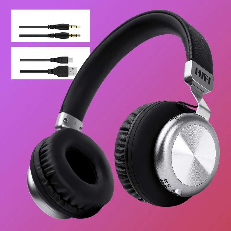 Multifunctional headset Bluetooth headset Headphones Stereo Wireless with Mic FM Radio Earphones