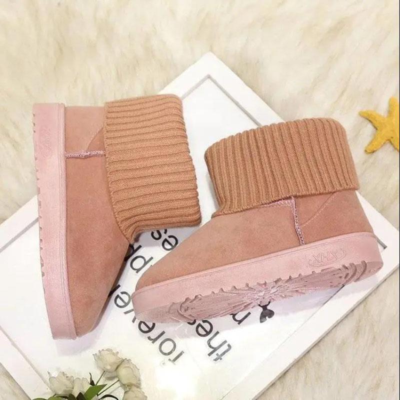 Snow Boots Women's Thick and Velvet Non-slip Student Short Boots Warm Cotton Shoes Winter Boots