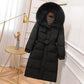 Down Jacket Women's Mid-length White Duck Down Student Korean Style Slim Coat Female Ins Winter