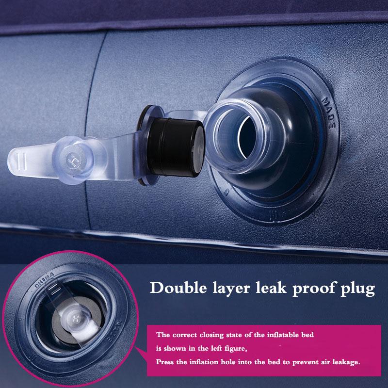 Double Household Inflatable Bed Bedroom Air Bed Inflatable Mattress Lunch Break Folding Bed Air Pump Air Pillow