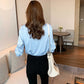 Chiffon Shirts Women's Thin Fashion Tops Loosely Stacked White Shirts Bottoming Shirts