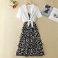 2piece Set Floral Print Sling Mid-length S-XXXXL Women's Summer Dress Chiffon Vacation Sandy Beach Daily Wear