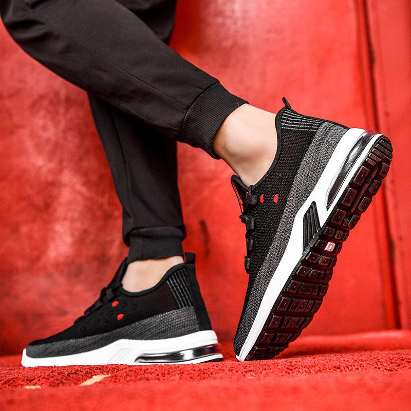 Mesh Fashion Breathable Men Front Tie Shallow Mouth Casual Sports Shoes All-match Casual Shoes Men