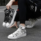 Unisex Shoes Canvas Shoes Lovers Shoes, Fashion Youth Casual Shoes High-top Scooter Shoes 35-44