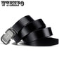 Father's Day Gift Men's Leather Belt Automatic Buckle with Smooth Casual Business Belt