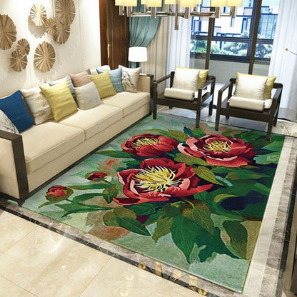 Chinese Style 3D Printing Carpets and Rugs Living Room Sofa Coffee Floor Mat Table Bedroom Carpet