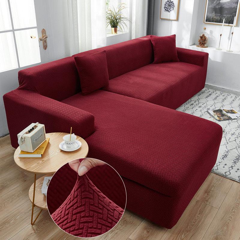 Solid Color Sofa Cover Cover Lazy Stretch All-inclusive Universal Cover Universal Sofa Cushion Towel Simple Modern Stretch Sofa Cover