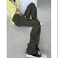 High Waist Fitness Jeans Female Direct Design Portrait Wide Legs Long Pants Tide Hip Hop Wind