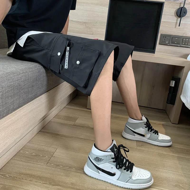 Men's Summer Sports Overalls Shorts Loose Loose All-match Casual Five-point Pants Thin Breathable Sweat-absorbing Sports Shorts