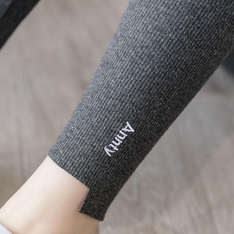 Spring and Autumn Thin Threaded Leggings Women's Long Trousers Are Thin Outer Wear Elastic High Waist Stretch Leggings Yoga Pants