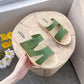 Women's Elastic Flat Sandals Ankle Strap Criss-Cross Open Toe Wide Strap Fashion Summer Shoes