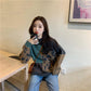 Autumn Winter  Women Fashion Sweater Casual Knitting Sweater Leopard  Round Neck Pullovers Loose Casual Long Sleeve Sweater