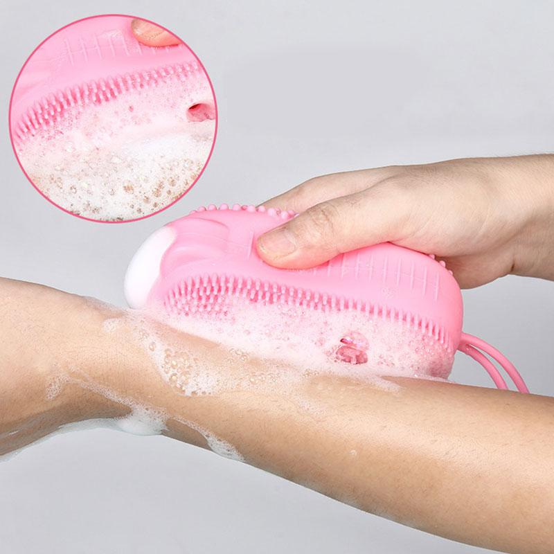 Multifunctional Cleaning Tools Massage Brush Body Scrubber Shower Brush Silicone