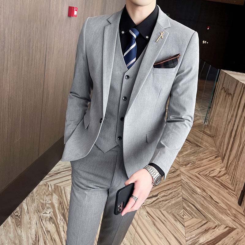 Suit Jacket Suit Trousers Two-piece Men's Suit Professional Fit Banquet Dress