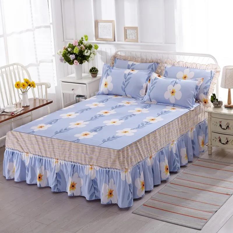 Bedroom Household Korean Style Princess Bed Cover One-piece Bed Skirt Bed Sheet Sheet Simmons Protective Cover