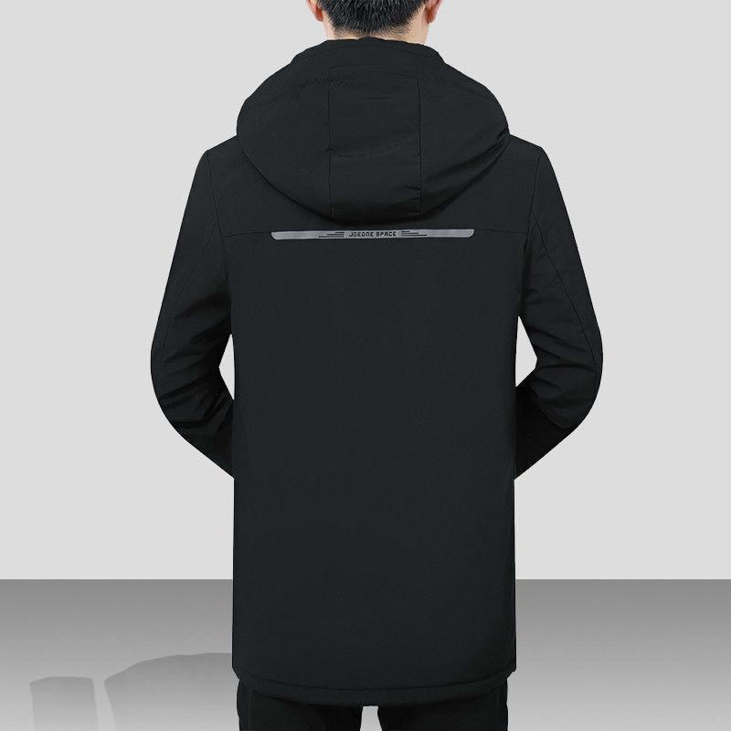 Winter Men's Middle-aged Down Padded Jacket Casual Thickened Cold-proof Clothes Handsome Slim Padded Jacket