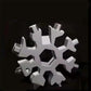 Multifunctional Snowflake Wrench Outdoor Combination Tool Portable with Small Bottle Lifter Octagonal Alloy Universal Bottle Opener