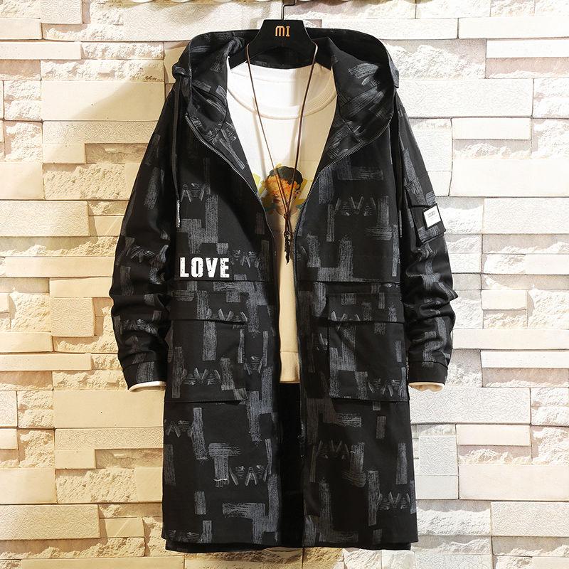 Mid-length Cotton Coat 2021 Autumn New Large Size Camouflage Men's Windbreaker Jacket
