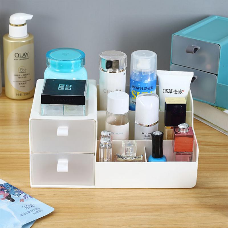 Cosmetic Storage Box Finishing Box Student Dormitory Bedroom Lipstick Makeup Brush Storage Rack Multifunctional Desktop Storage