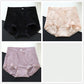 3 Packs of Antibacterial Sexy Women's Panties Japanese Mid-waist Briefs with Cotton Crotch Body Sculpting Buttocks Beautifying Trousers
