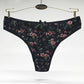 WTEMPO 6 Pieces/Set Thong Panties Ladies Sexy Lingerie Briefs Fashion Print Solid Color Lingerie Ladies Panties M-XL