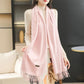Cashmere Scarfs for Women Winter Warmth and Thick Solid Color Wool Scarfs Shawels Korean Wild Bib