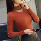 Autumn/Winter Turtleneck Sweater European and American Style Slim Knit Jacket Thicken Casual Youth Women's Top