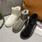 Winter Snow Boots Women's Thick Waterproof Soft-soled Warm Shoes Non-slip Thick-soled Short Tube Snow Cotton Shoes Women