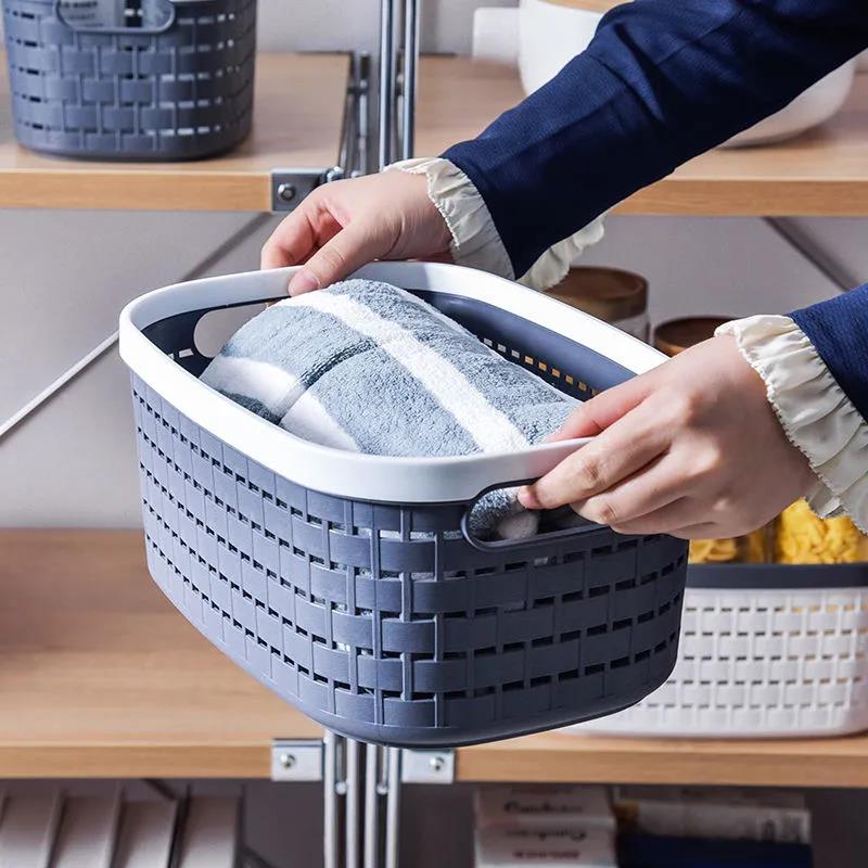Toys Storage Basket Desktop Plastic Storage Basket Cosmetic Snack Storage Basket Office Sealing Basket Storage Box
