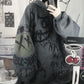 Fashion Sweatshirts Graffiti Printed Oversized Harajuku Hoodies Women Streetwear Hip Hop Pullover Hooded Tops Winter Fleece Clothes Plus Size Coat