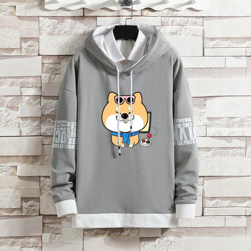 School Style Sweater Suit Spring Men Clothing Casual Hooded Pullover and Pants Teen Student Sports Suit