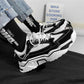 Size 39-44 Men Breathable Leather Sneakers Comfortable Basketball Shoes Women Non-slip Running Shoes Outdoor Travel Shoes