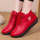 Women's Autumn and Winter Casual Sports Shoes Soft Bottom Pu Leather Shoes All-match Ladies Flat Cotton Shoes