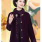 Mother Wear Autumn and Winter Coat Noble Imitation Mink Velvet Coat Middle-aged and Elderly Fashion Windbreaker