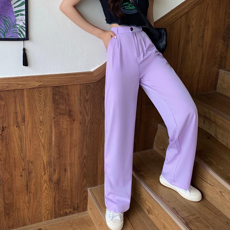 Women Elegant High Waist Wide Leg Pants 2022 Spring Aummer Casual Straight Suits Pant Female Loose Long Trousers Plus Size 4XL