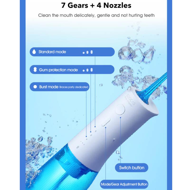 Portable Dental Flusher W3 Electric Smart Water Floss Dental Calculus Cleaning Tartar Scaler