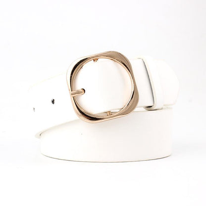 Women PU Leather Adjustable Wide Belt Ladies Fashion Clothing Accessories Waistband