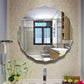 Irregularly Shaped Mirror Wall-mounted Bathroom Mirror Safe Explosion-proof Sleek Without Paddles