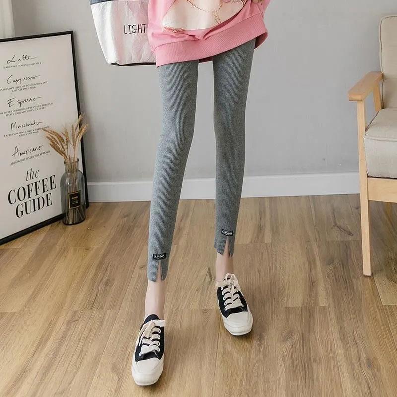 Women's Outer Wear Leggings Spring and Autumn High-waisted Slim Nine-point Pants Student Thin Pencil Pants Slim Trousers