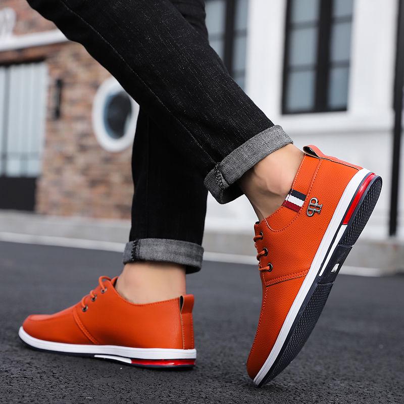 Leather Shoes Men's South Korean Version of The Trend Casual Shoes Waterproof Shoes