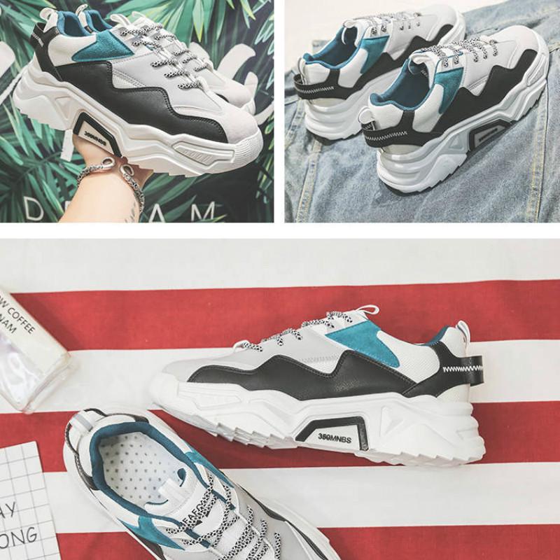 Men's shoes spring sports shoes Korean wild shoes men's board shoes casual Breathable wild dad shoes