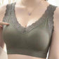 Korean Version Comfortable Breathable Skin-friendly No Steel Ring Gathered Sexy Lace Beautiful Back Elastic Close-fitting Women's Underwear Bra