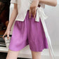Summer Shorts Women's Loose Bottoming Five-point High-waisted A-line Trousers Outside Wear Thin Large Size Wide-leg Pants