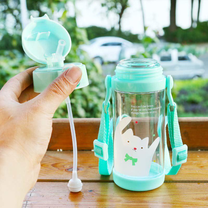 Wtempo 350ml Feeding Bottles Cups For Babies Kids Water Milk Bottle Soft Mouth Duckbill Sippy Baby F