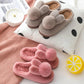 Winter Unisex Cotton Slippers Thick-soled Non-slip Household Couple Slippers Warm Thick Plush Slippers