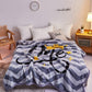 Double-layer Warmth and Thick Flannel Blanket Coral Fleece Warmth Breathable Blanket Winter Warmth Cartoon Fleece Blanket Soft and Comfortable