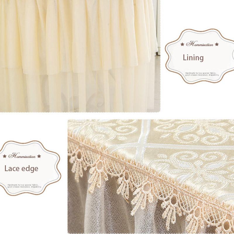 Round Table Cloth Lace Cloth European-style Table Cloth Dust Cover All Inclusive Round Table Cloth Coffee Table Cover Cloth Cover Towel