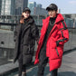 Winter Trend of Down Jacket Men's Mid-length Over-the-knee Thickening Couple Student Wear Warm Jacket Tide