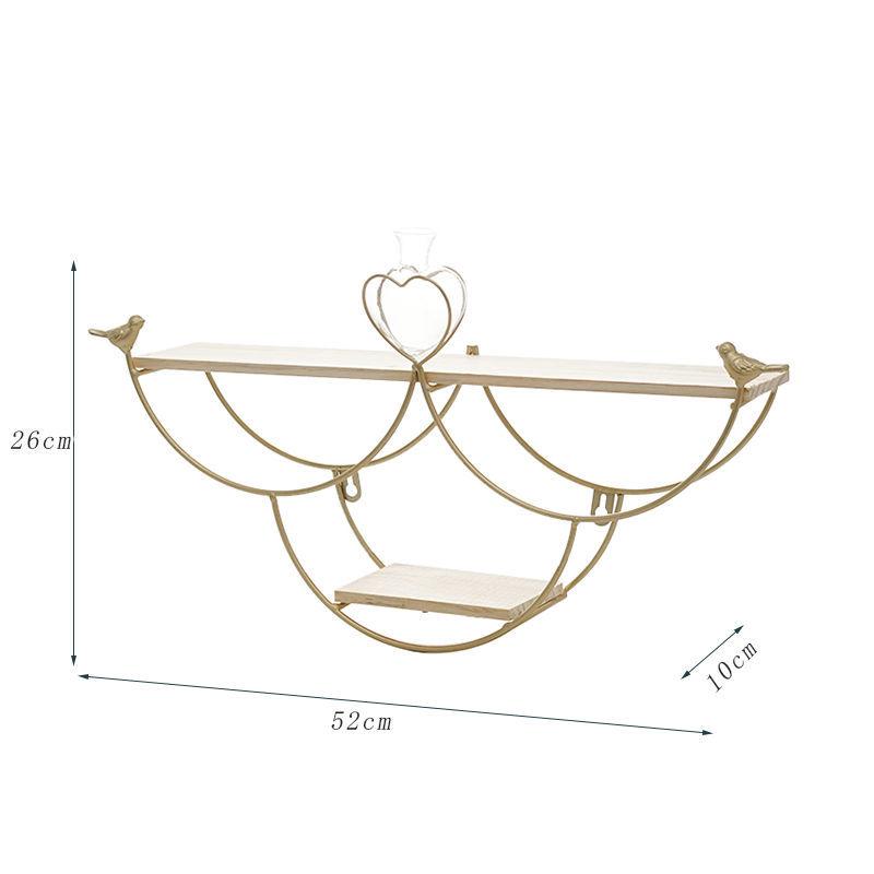 Fashion Rack Free Punching Creative Simple Nordic Style Wall Hanging Decoration Living Room Bedroom Room Layout Decoration Rack