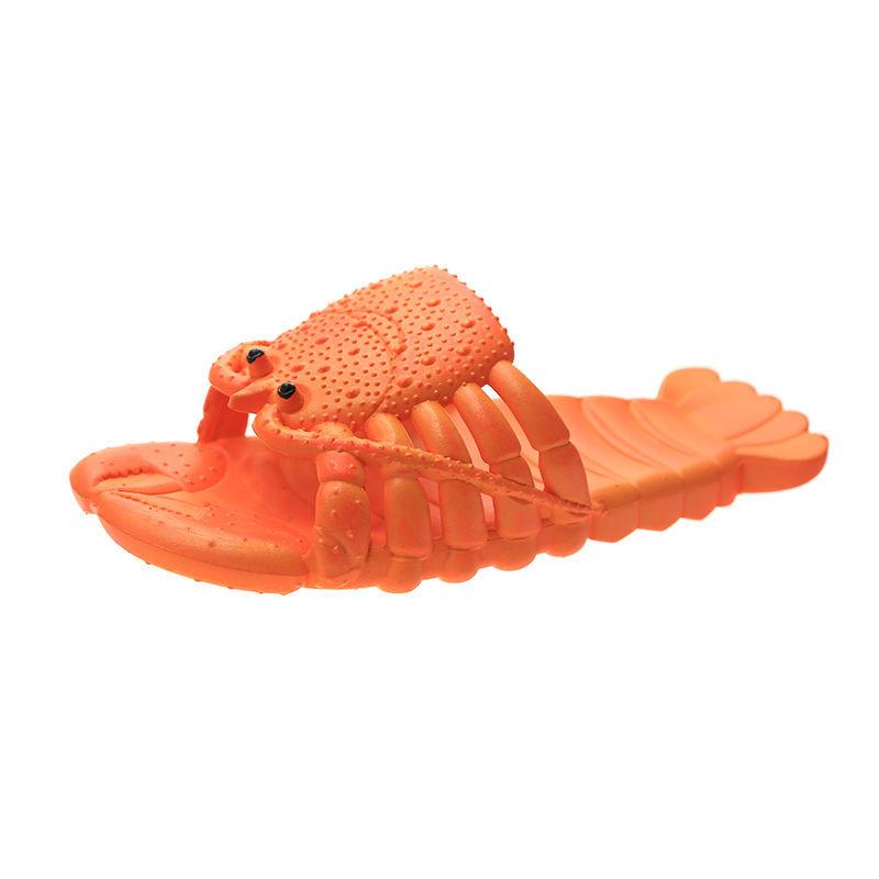 Unisex Beach Slippers Sandals Women Large Size Family Funny Lobster Slippers Girl Summer Shoes